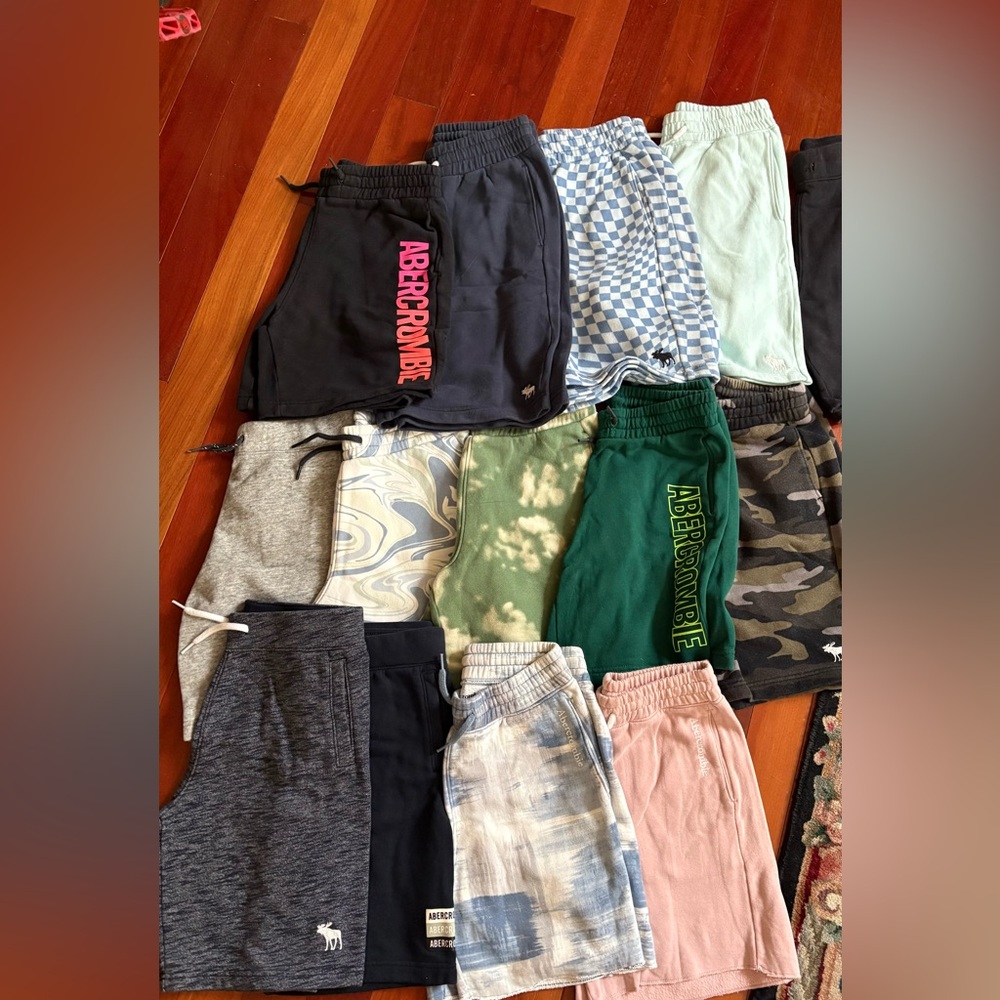 Abercrombie & Fitch Kids Shorts in Black, Blue, Green, and Pink